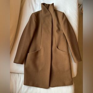 Aritzia Wilfred Wool Cocoon Coat Camel Version 1